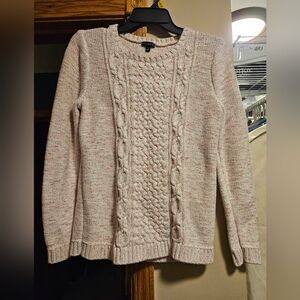 Talbots Cream Cable Knit Sweater